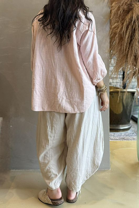 Suri Cushion Cotton Laurie Blouse Antique Rose